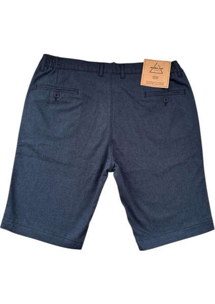 Lacivert Pamuklu Dokuma Erkek Bermuda modelleri