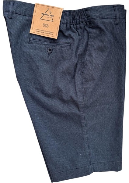 Lacivert Pamuklu Dokuma Erkek Bermuda indirimleri