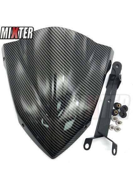 karbon 2014-2017 tarzı YAMAHA MT07 MT-07 MT FZ07 FZ-07 için Motosiklet Spor Rüzgar Koruma Camı Windshield Wind Deflector (Yurt Dışından)