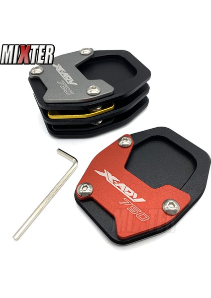 Kırmızı 2 Tarzı Honda X-Adv 750 Xadv 750 X-Adv Için Motosiklet C Düz Ayak Yan Stand Uzatma Plakası Kickstand Ayak Genişletici (Yurt Dışından) modelleri