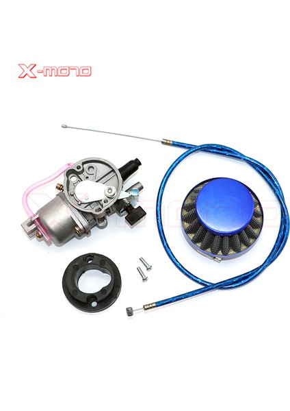 Gri Stil Pocket Bike Motor Karbüratörü ile Pod Hava Filtresi 2 Zamanlı Mini Quad Atv Kir Bisikleti Minimoto Go Kart Buggy Için (Yurt Dışından)