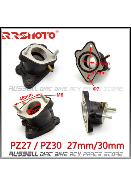 H Tarzı Atv Zongsheeray Hisun Quad Buggy Için PZ30 Pz Karbüratör Kauçuk Adaptör Emme Manifold Borusu (Yurt Dışından) fiyatları