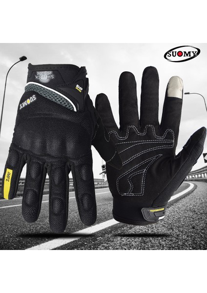 Yeşil Stil L Beden Suomy Motosiklet Eldiveni Motosiklet Eldiveni Dokunmatik Ekran Nefes Alabilen Guantes Moto Eldiveni Yarış Yaz Bahar Erkek Kadın Luva Moto Dh (Yurt Dışından) modelleri