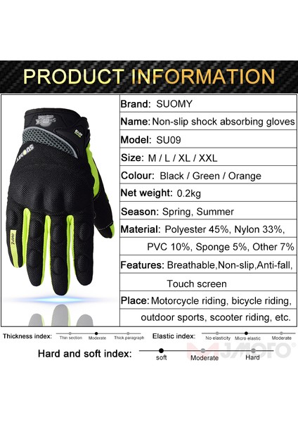 Yeşil Stil L Beden Suomy Motosiklet Eldiveni Motosiklet Eldiveni Dokunmatik Ekran Nefes Alabilen Guantes Moto Eldiveni Yarış Yaz Bahar Erkek Kadın Luva Moto Dh (Yurt Dışından) indirimleri