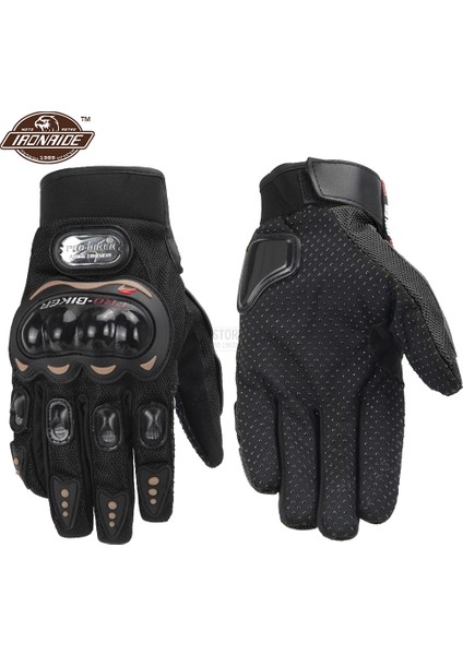 MCS-01C Bk Eldiven Stili M Beden Karbon Fiber Motosiklet Eldiveni Tam Parmak Moto Motokros Eldiven Dokunmatik Ekran Guantes Moto Nefes Alabilen Motosiklet Eldiveni (Yurt Dışından)