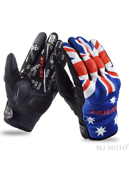 VE-203 Mavi Stil S Beden Vemar Yaz Nefes Alabilir Motosiklet Eldiveni Motor Bisikleti Scooter Sokağa Çıkma Moto Mtb Atv Bisiklet Bisiklet Eldiveni Erkek Kadın Unisex (Yurt Dışından)