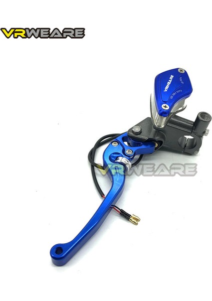 Mavi Sol Stil Universal Motorsiklet Fren Pompası Kolu Ayarlı Sap Hidrolik Debriyaj Ana Silindir Yarış Için - Honda Yamaha Kawasaki Fren (Yurt Dışından)
