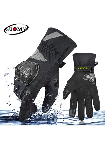 SU11 Yeşil Stil Xl Beden Suomy Motosiklet Eldiveni Kış Sıcak Moto Eldiveni Motor Eldiveni Dokunmatik Ekran Gant Moto Sürüş Eldiveni 100% Su Geçirmez Rüzgar Geçirmez (Yurt Dışından) fırsatları
