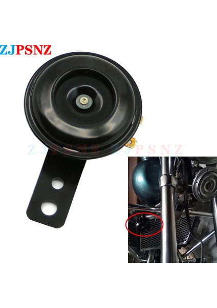 6V 2 Adet Elektrikli Bisiklet Motosiklet Elektrikli Scooter Klakson Kiti 6V 12V 24V 36V 48V 60V 72V Su Geçirmez Yuvarlak Süper Yüksek Sesli Klakson Hoparlör Scooter Mopeds (Yurt Dışından)