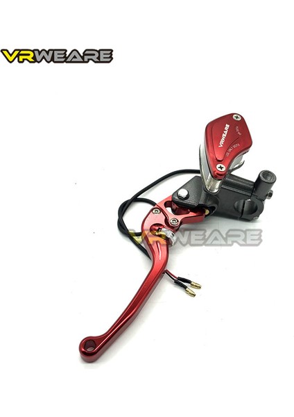 Kırmızı Sol Stil Universal Motorsiklet Fren Pompası Kolu Ayarlı Sap Hidrolik Debriyaj Ana Silindir Yarış Için - Honda Yamaha Kawasaki Fren (Yurt Dışından)