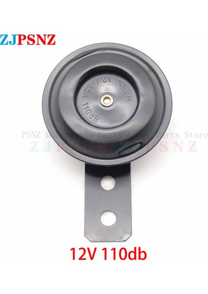 12V 110DB 1.5A 1 Adet Motosiklet Elektrikli Korna Kitleri 6V 12V 24V 36V 48V 60V 72V 1.5A 110DB Yuvarlak Yüksek Sesli Korna Hoparlörü Scooter E-Bisiklet Evrensel (Yurt Dışından)