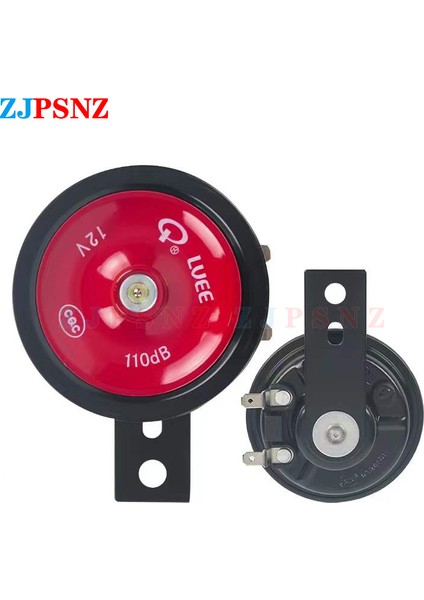 2 Adet Siyah 12V 12V Motosiklet Elektrikli Bisiklet Scooter Korna Süper Yüksek Sesli Su Geçirmez 110DB Moped Kir Bisikleti Elektrikli Araç Havalı Korna Motorcu (Yurt Dışından)