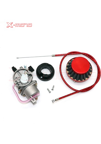 Altın Tarzı Pocket Bike Motor Karbüratörü ile Pod Hava Filtresi 2 Zamanlı Mini Quad Atv Kir Bisikleti Minimoto Go Kart Buggy Için (Yurt Dışından)