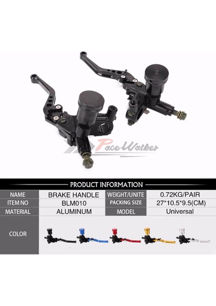 Mavi Stil Honda Yamaha Kawasaki Için Motosiklet Yarışı Evrensel Kolu Hidrolik Debriyaj Fren Pompası Ana Silindir Aksesuarları (Yurt Dışından) modelleri