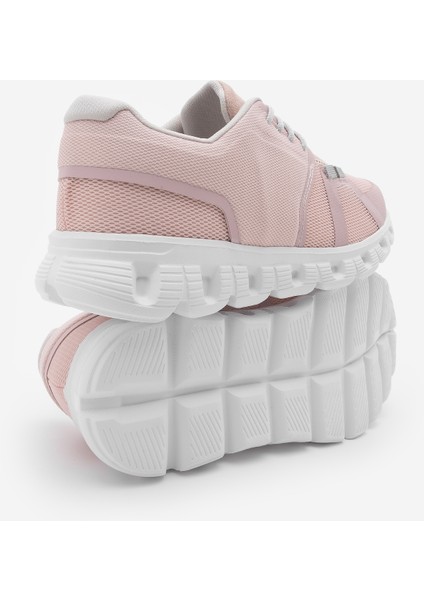 Kadın Sneaker Eva Taban Örgü Triko Koşu Ve Yürüyüş Spor Ayakkabı Renvis Pudra