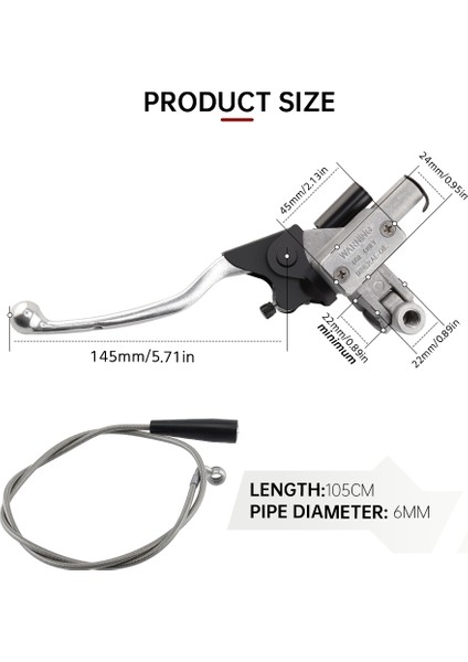 Parça Stili Ktm Exc Excf Xc Xc-F Xc-W Sx Sxf Xcf-W Sx-F Exc-F Için Hidrolik Ana Silindir Debriyaj Kolu Yağ Hortumu Borusu (Yurt Dışından) fırsatları