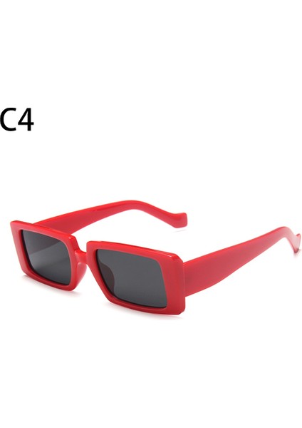 C4 Stili 1 Pc Yeni Araba Motor UV400 Güneş Gözlüğü Moda Dikdörtgen Çerçevesiz Toz Geçirmez Güneş Gözlüğü Unisex Retro Lüks Tasarım Gradient Gözlük (Yurt Dışından)