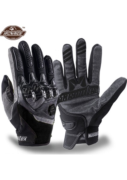 M30 Yeşil Eldiven Stili L Beden Karbon Fiber Motosiklet Eldiveni Tam Parmak Moto Motokros Eldiven Dokunmatik Ekran Guantes Moto Nefes Alabilen Motosiklet Eldiveni (Yurt Dışından) fiyatları