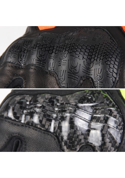 M30 Yeşil Eldiven Stili L Beden Karbon Fiber Motosiklet Eldiveni Tam Parmak Moto Motokros Eldiven Dokunmatik Ekran Guantes Moto Nefes Alabilen Motosiklet Eldiveni (Yurt Dışından) indirimleri