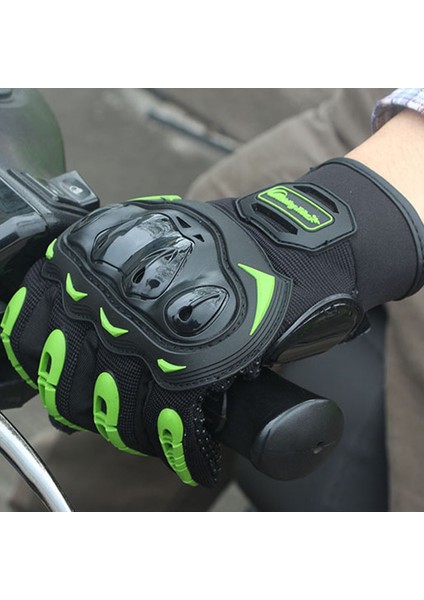Yeşil Stil L Beden Motosiklet Tam Parmak Dokunmatik Ekran Eldiven Yarış Motor Bisiklet Nefes Alabilir File Kumaş Bisiklet Moto Luvas Guantes (Yurt Dışından) fiyatları