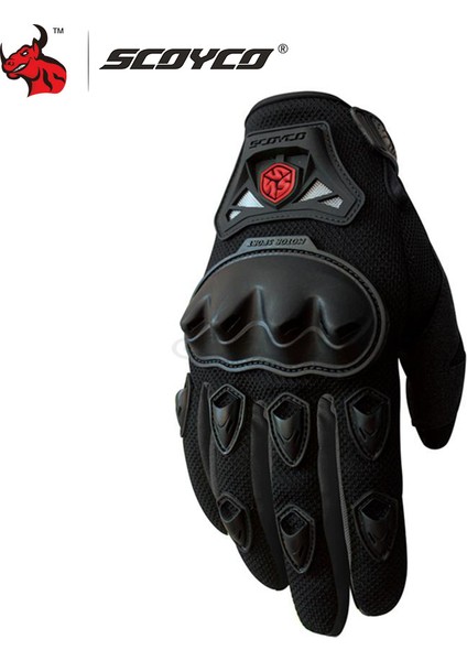 MC29 Siyah Stil L Beden Scoyco Motosiklet Eldiveni Erkekler Için Karbon Fiber Koruyucu Kabuk Dokunmatik Ekran Yaz Koruma Yazıcı Eldiveni Yeni (Yurt Dışından)