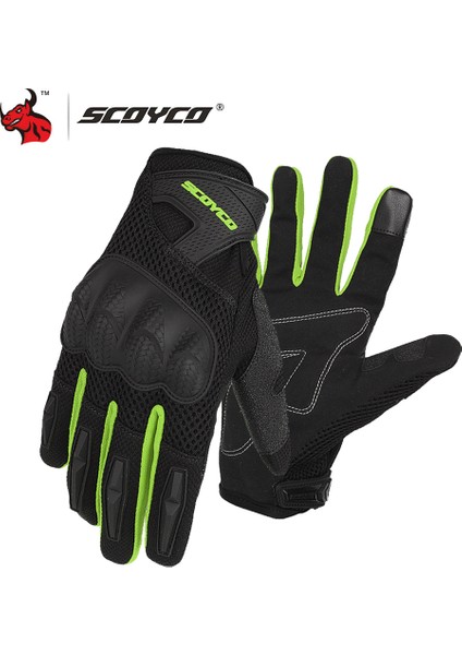 MC58-2 Yeşil Stil Xxl Scoyco Motosiklet Eldiveni Erkekler Için Karbon Fiber Koruyucu Kabuk Dokunmatik Ekran Yaz Koruma Yazıcı Eldiveni Yeni (Yurt Dışından)