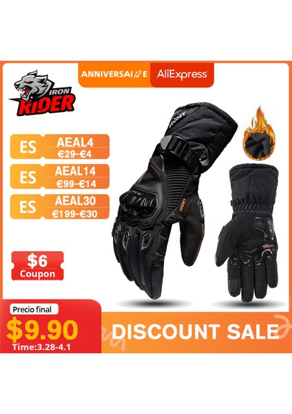 SU07-KIRMIZI Eldiven Stili Xl Beden Motosiklet Eldiveni Rüzgar Geçirmez Su Geçirmez Guantes Moto Erkek Motor Eldiveni Dokunmatik Ekran Motosiklet Eldiveni Kış Için (Yurt Dışından) fırsatları