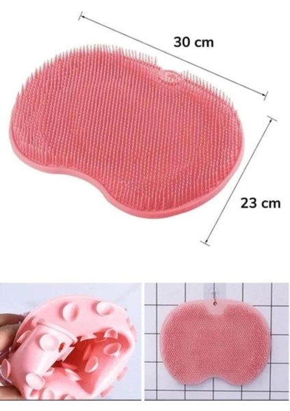 Vantuzlu Silikon Banyo Masaj Pedi, Yıkama Lifi ve Sırt Fırçası Seti fiyatları