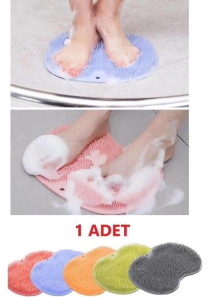 Vantuzlu Silikon Banyo Masaj Pedi, Yıkama Lifi ve Sırt Fırçası Seti fırsatları