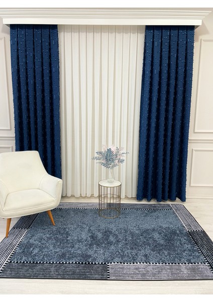 Gri-Lacivert Jüt Sisal Görünüm Kaymaz Taban Yolluk Halı fırsatları
