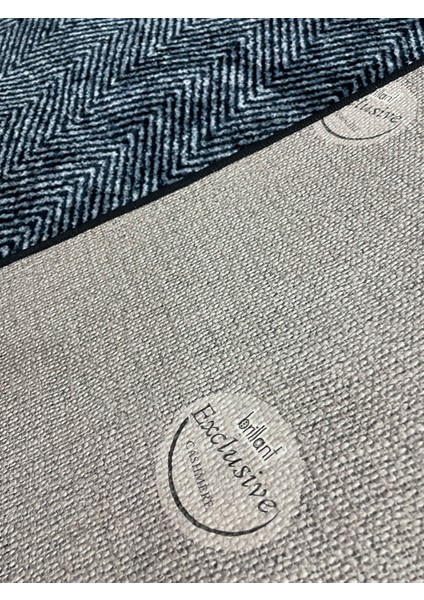 Gri-Lacivert Jüt Sisal Görünüm Kaymaz Taban Yolluk Halı indirimleri