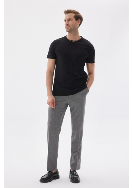 Slim Fit Dar Kesim Bisiklet Yaka %100 Pamuk 3'lü T-Shirt Paketi Siyah modelleri