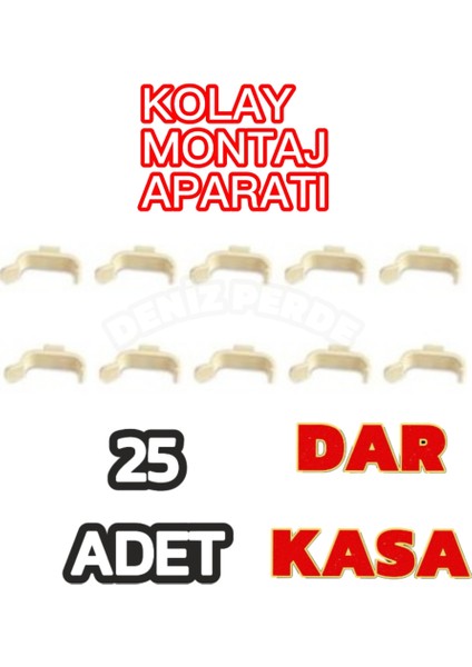 Stor Zebra Perde 25 Adet Dar Kasa Plastik Portray