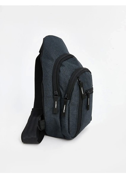 Accessorıes Antrasit Fermuarlı Erkek Göğüs Çantası 18X30 cm fiyatları