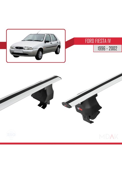 Ford Fiesta 4 1996-2002 Arası ile Uyumlu Ace-4 Ara Atkı Tavan Barı Gri 2 Adet fırsatları