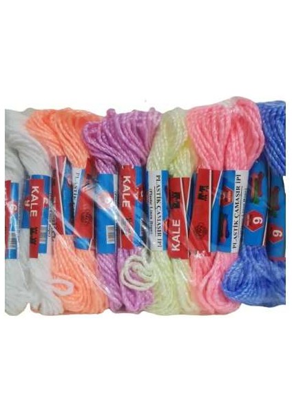 Plastik Çamaşır Ipi 8 Metre 24 Adet