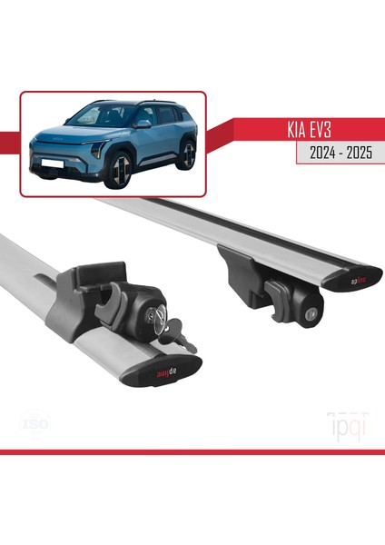 Kia Ev3 2024-2025 Arası ile Uyumlu Hook Model Ara Atkı Tavan Barı Gri 2 Adet indirimleri