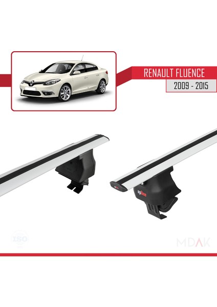 Renault Fluence 2009-2015 Arası ile Uyumlu Ace-4 Ara Atkı Tavan Barı Gri 2 Adet indirimleri