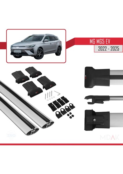 Mg 5 Ev 2022 ve Sonrası ile Uyumlu Fly Model Ara Atkı Tavan Barı Gri 2 Adet indirimleri
