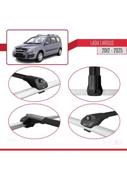 Lada Largus 2012 ve Sonrası ile Uyumlu Ace-1 Ara Atkı Tavan Barı Siyah 2 Adet fırsatları
