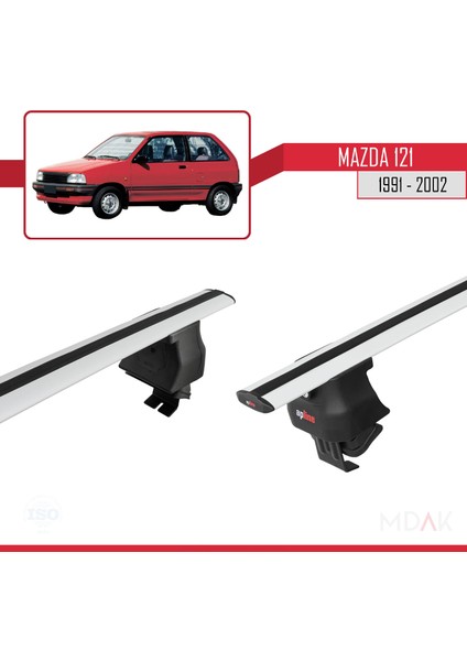 Mazda 121 1991-2002 Arası ile Uyumlu Ace-4 Ara Atkı Tavan Barı Gri 2 Adet fırsatları
