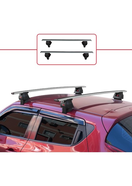 Nissan Juke (F15) 2010-2019 Arası ile Uyumlu Ace-4 Ara Atkı Tavan Barı Gri 2 Adet fiyatları