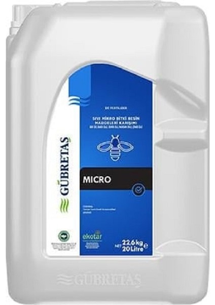 Micro Sıvı Yaprak Gübresi 20 Lt Orijinal Kutu