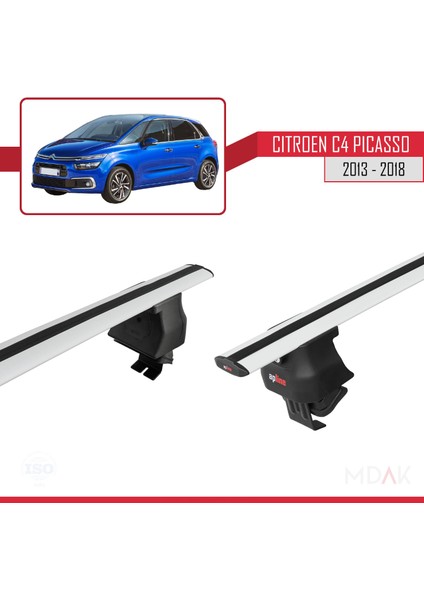 Citroen C4 Picasso 2 2013-2018 Arası ile Uyumlu Ace-4 Ara Atkı Tavan Barı Gri 2 Adet fırsatları