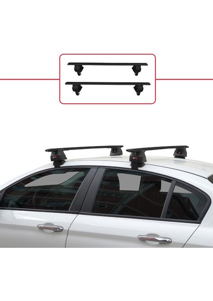 Fiat Egea Sedan 2015 ve Sonrası ile Uyumlu Ace-4 Ara Atkı Tavan Barı Siyah 2 Adet fiyatları