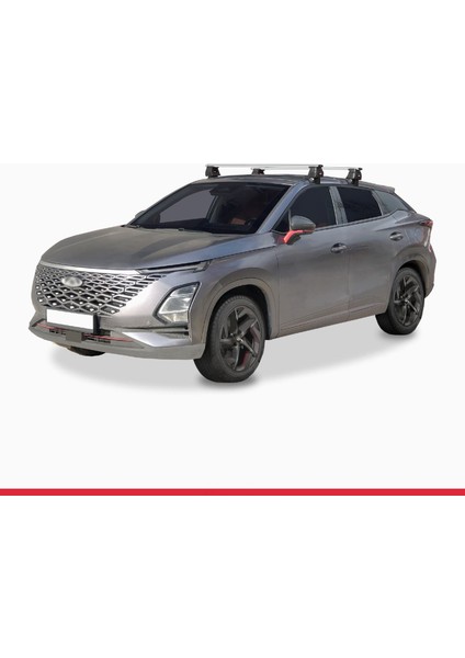 Chery Omoda 5 2023 ve Sonrası ile Uyumlu Ace-4 Ara Atkı Tavan Barı Gri 2 Adet