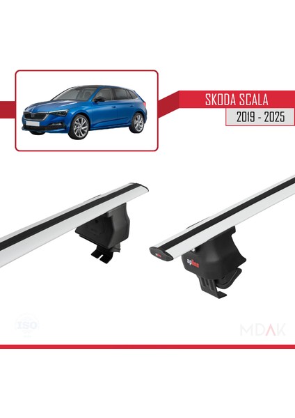 Skoda Scala 2019 ve Sonrası ile Uyumlu Ace-4 Ara Atkı Tavan Barı Gri 2 Adet fırsatları