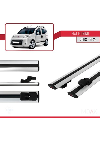 Fiat Fiorino 3 2008 ve Sonrası ile Uyumlu Basıc Model Ara Atkı Tavan Barı Gri 2 Adet modelleri