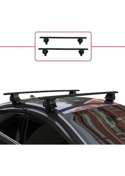 Renault Fluence 2009-2015 Arası ile Uyumlu Ace-4 Ara Atkı Tavan Barı Siyah 2 Adet fiyatları
