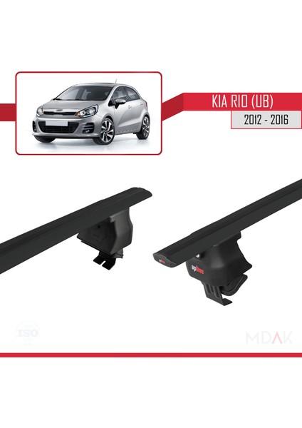 Kia Rio 3 (Ub) Hb 2012-2016 Arası ile Uyumlu Ace-4 Ara Atkı Tavan Barı Siyah 2 Adet fırsatları